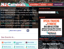 Tablet Screenshot of nj-carnivals.com